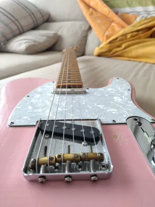 Fender Telecaster Player Guitarra Rosa
