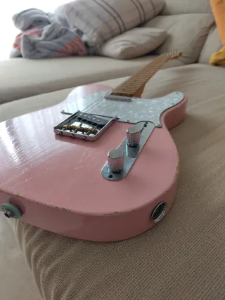 Fender Telecaster Player Guitarra Rosa