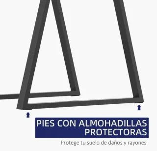 Juego 2 Patas Mesa Metal negro