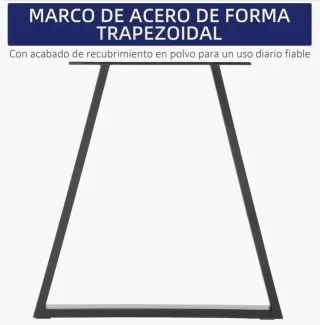 Juego 2 Patas Mesa Metal negro