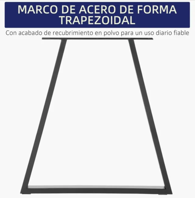 Juego 2 Patas Mesa Metal negro