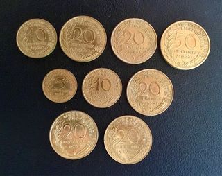 Monedas Francia V República