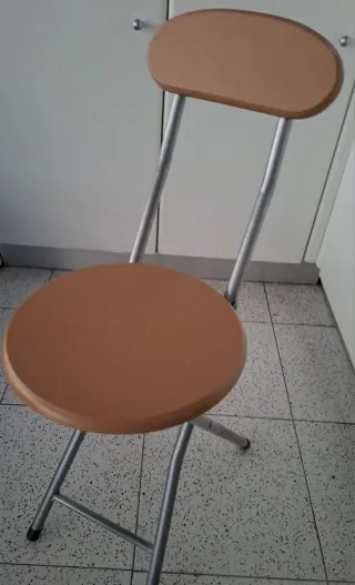 Mesa cocina plegable con cajón y 2 taburetes