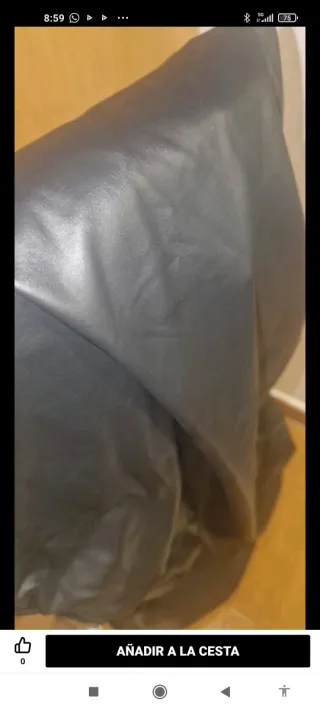 Vestido tipo polipiel Shein negro talla L