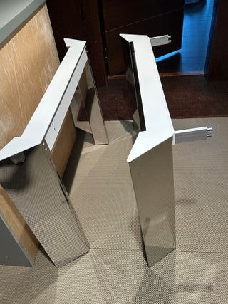 Mesa comedor extensible cristal y metal