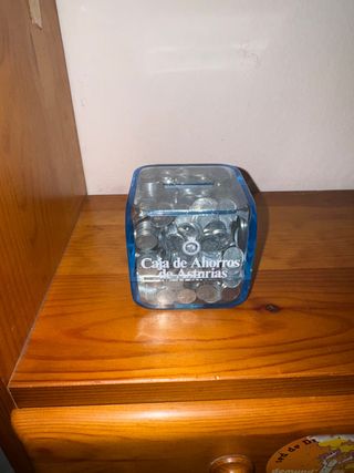 Hucha Caja de Ahorros Asturias con Monedas