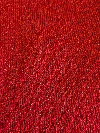 Top rojo brillante Mango talla S