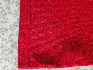 Top rojo brillante Mango talla S