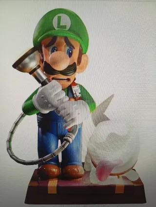 Statuetta di Luigi e Polterpup di Luigi's Mansion 3