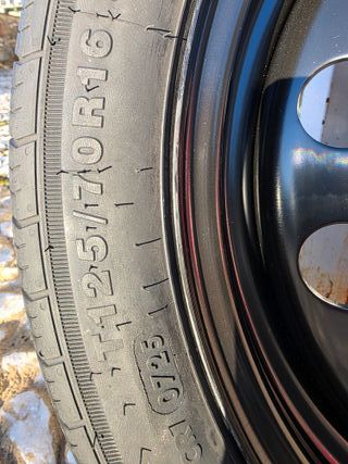 Rueda de repuesto 125/70 R16 96T