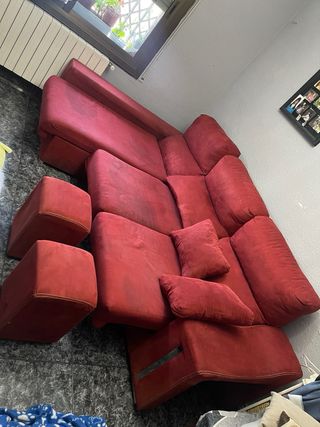 Sofá de 3 plazas en tela