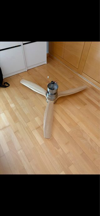 Ventilador de techo madera y metal