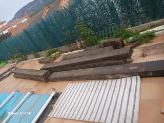 Lote traviesas de madera