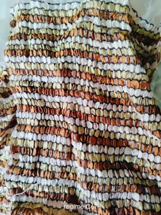 Lote 5 chales ceremonia beige multicolor
