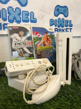 Consola Wii Blanca + 2 Juegos