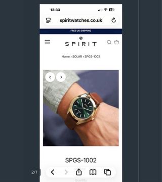 Reloj Spirit Solar SPGS-1002 Nuevo caja!