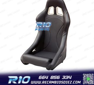ASIENTO BAQUET UNIVERSAL NEGRO PIEL ESTILO EVO