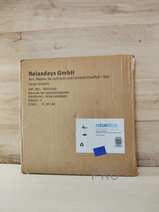 Tavolo Ausiliare Rotondo - Relaxdays