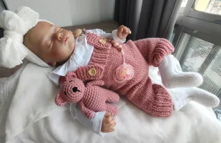 Bebé Reborn Vinilo Pintado a Mano