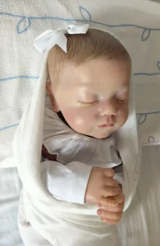 Bebé Reborn Vinilo Pintado a Mano
