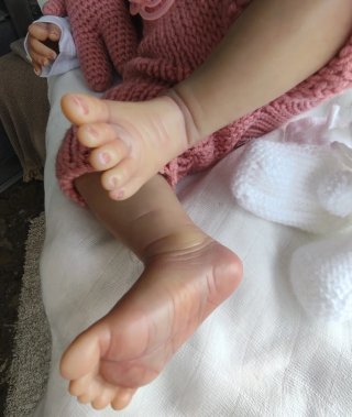 Bebé Reborn Vinilo Pintado a Mano.