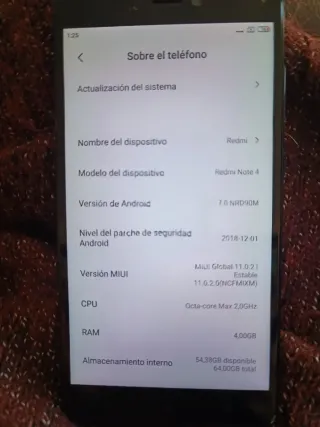 Xiaomi Redmi Note 4 Negro