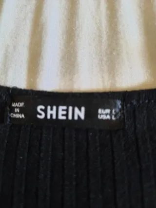 Vestido negro SHEIN manga larga