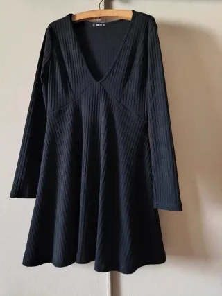 Vestido negro SHEIN manga larga