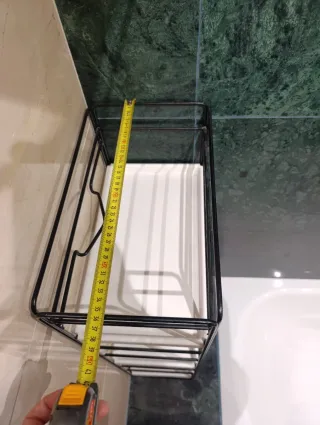 Mueble auxiliar baño 3 baldas metal