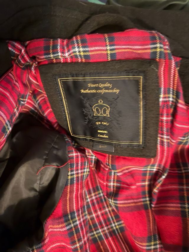 Merc Pea Coat Talla S Verde Oliva