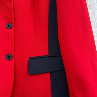 Blazer vintage rosso e nero