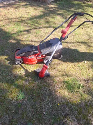 Conjunto Cortacésped y Desbrozadora Eléctrica