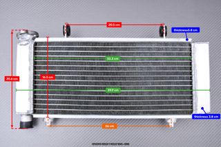 Radiador CFMOTO 650MT / 700MT 2016 2025 600 700 MT
