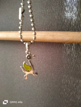 Ciondolo vintage a forma di papera/oca