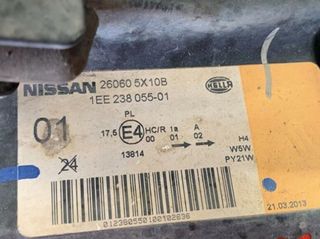 Faro izq nissan 57379 26060510b navara caja/chasis