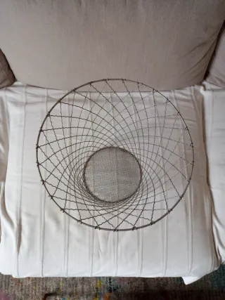 Papelera Metálica Antigua