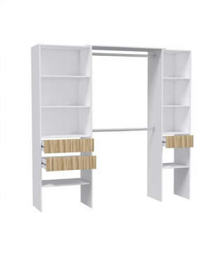 Kit Vestidor 190 cm. Blanco Artik/Natur