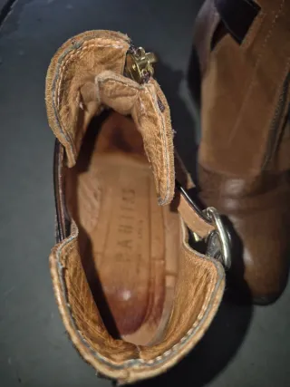 Botines mujer color cuero