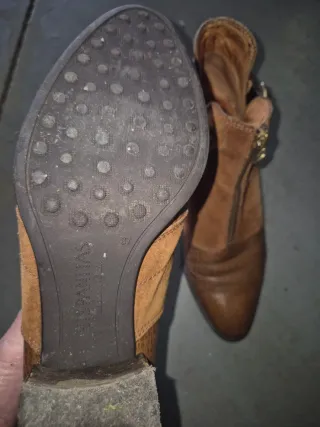 Botines mujer color cuero