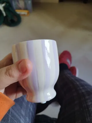 Vaso decorativo a righe