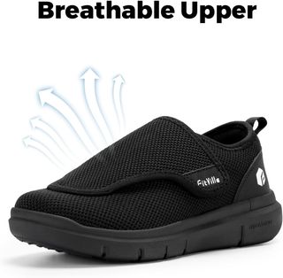 Zapatos anchos FitVille con correa ajustable