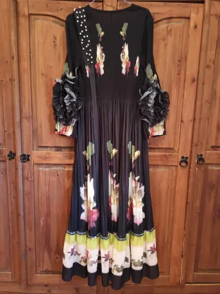 Vestido largo estampado floral