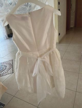 Abito bianco Prima Comunione taglia 36 Sarabanda