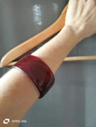 Bracciale vintage in resina marrone