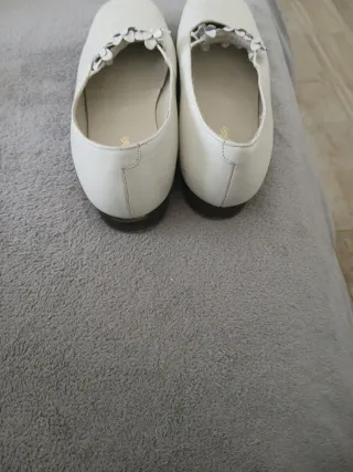 Zapatos de comunión crudo. Utilizados el día