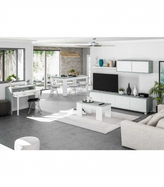 Mesa Comedor Kendra Extensible. Cemento