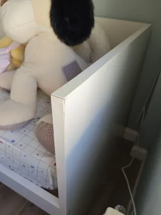 Cama individual con somier