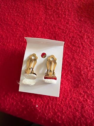 Pendientes verdes con bisel plateado