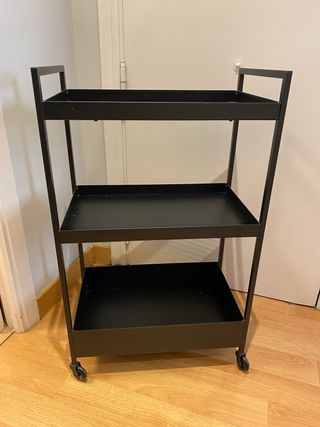 Carrito auxiliar IKEA Nissafors negro