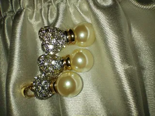 Parure gioielli cuore perla oro